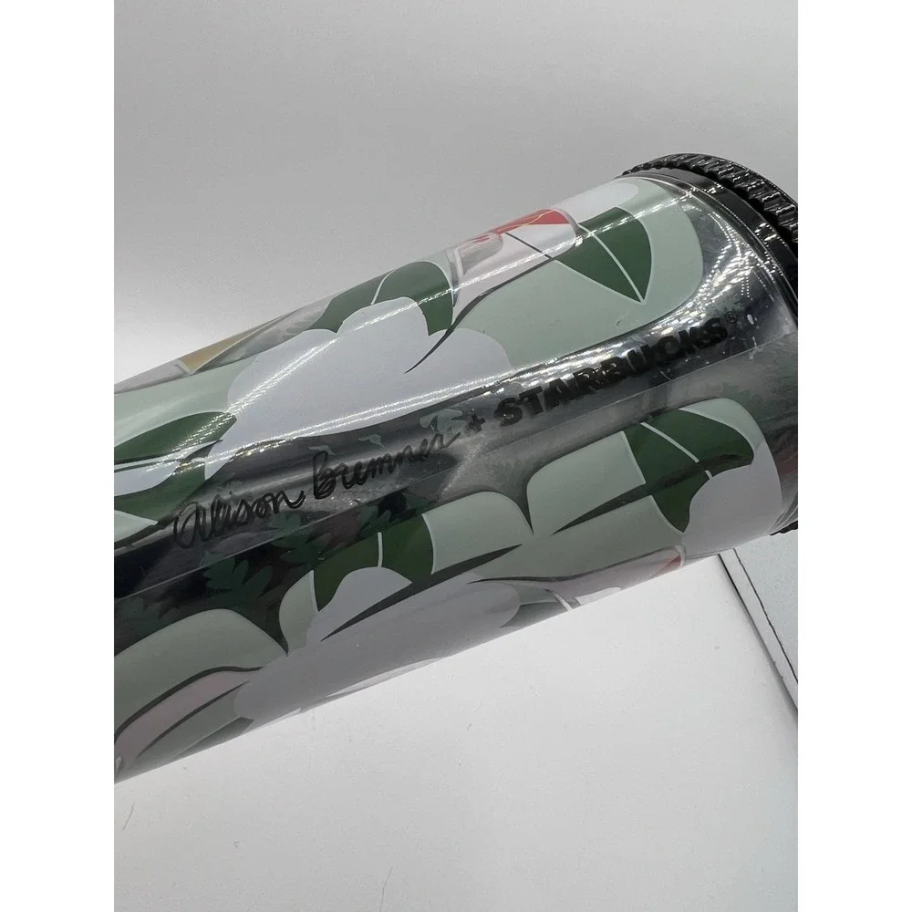 🌸 Starbucks 24 oz Floral Design Plastic Tumbler With Straw - Limited Edition 🌸
